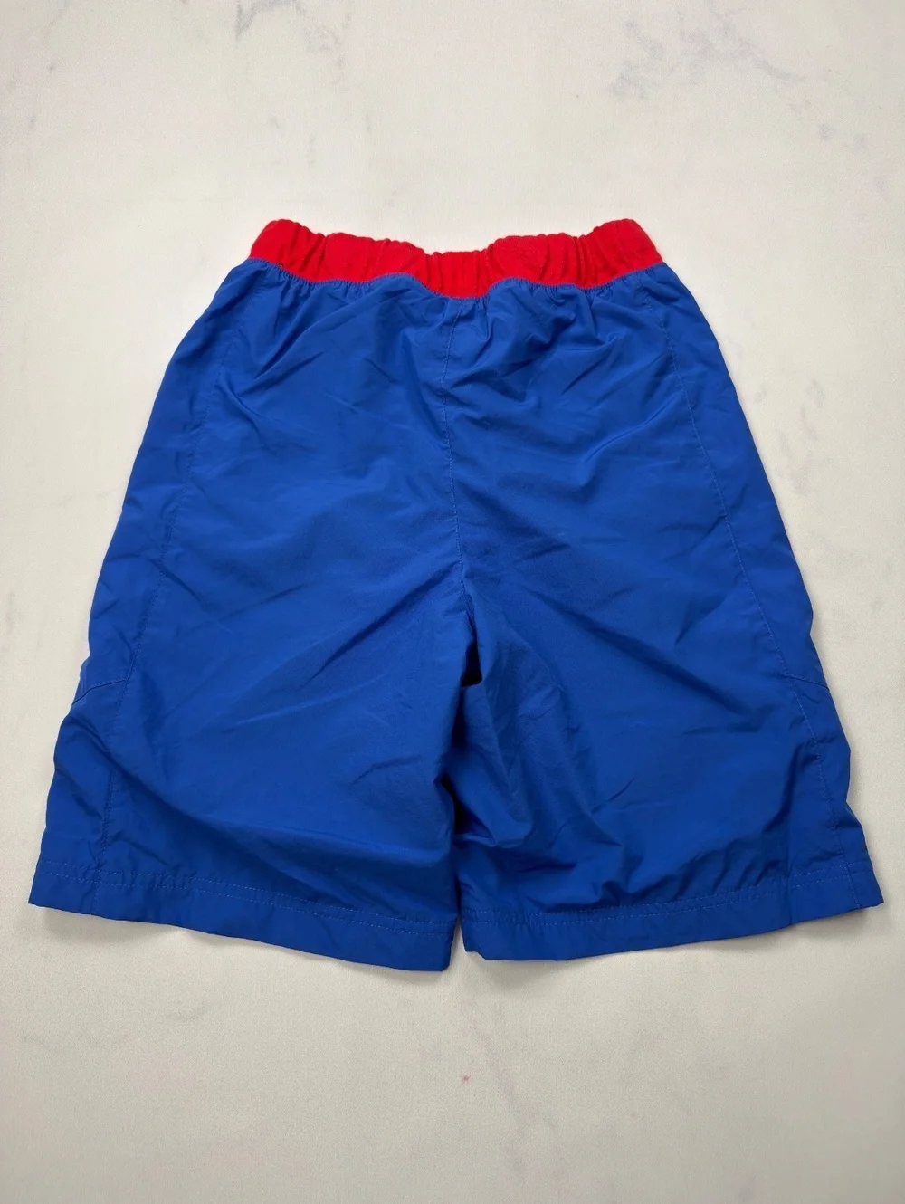 Nike Shorts Track Blue Red Logo Athletic Style - Boys XL